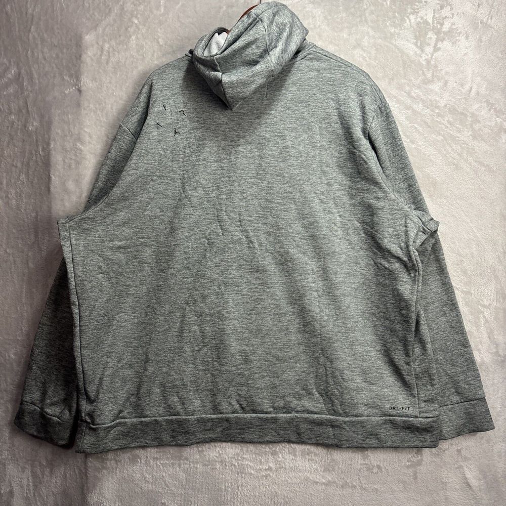 Vintage Jordan Dri-fit Hoodie Men's  Sweatshirt High Neck Jumpman Flight Air 3XL - Picture 7 of 9